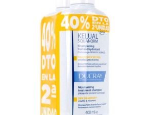 DUCRAY Duplo Champú KELUAL Squanorm Caspa Seca 2x400ml