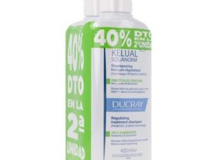 DUCRAY Duplo Champú KELUAL Squanorm Caspa Grasa 2x400ml